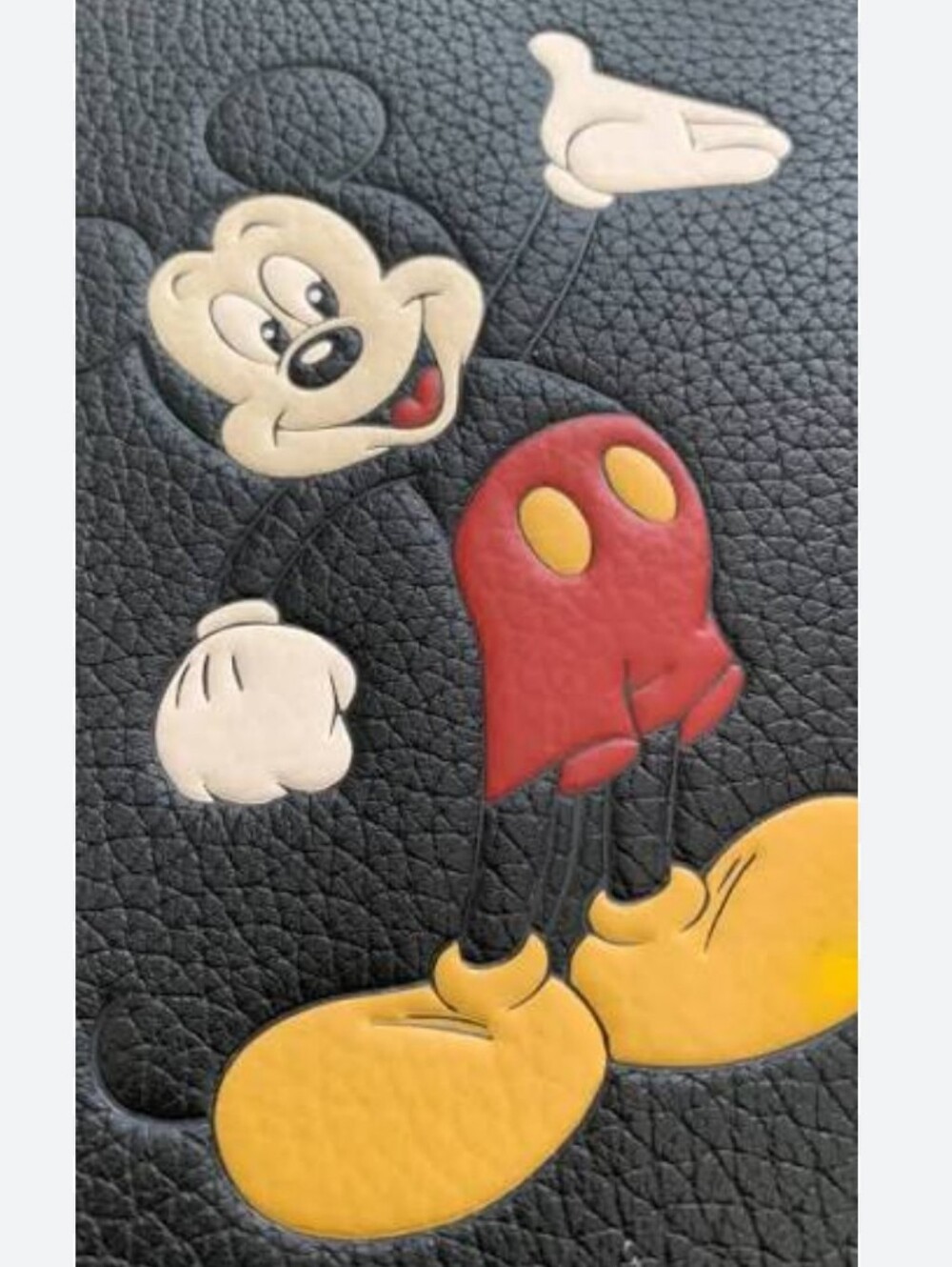 Coach X Disney Mickey Mouse Black Pebble Leather Notebook Journal Cover NWT - Picture 4 of 10
